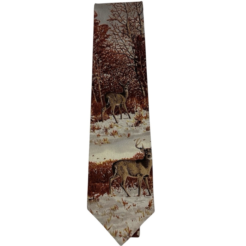 Vintage Owen Gromme Silk Whitetail
Deer Tie